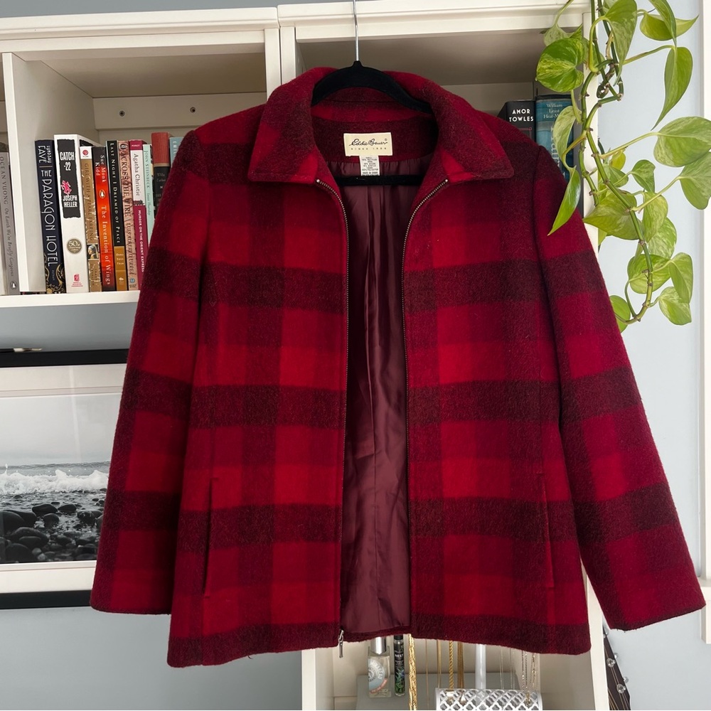 Wool Plaid Coat ❤️